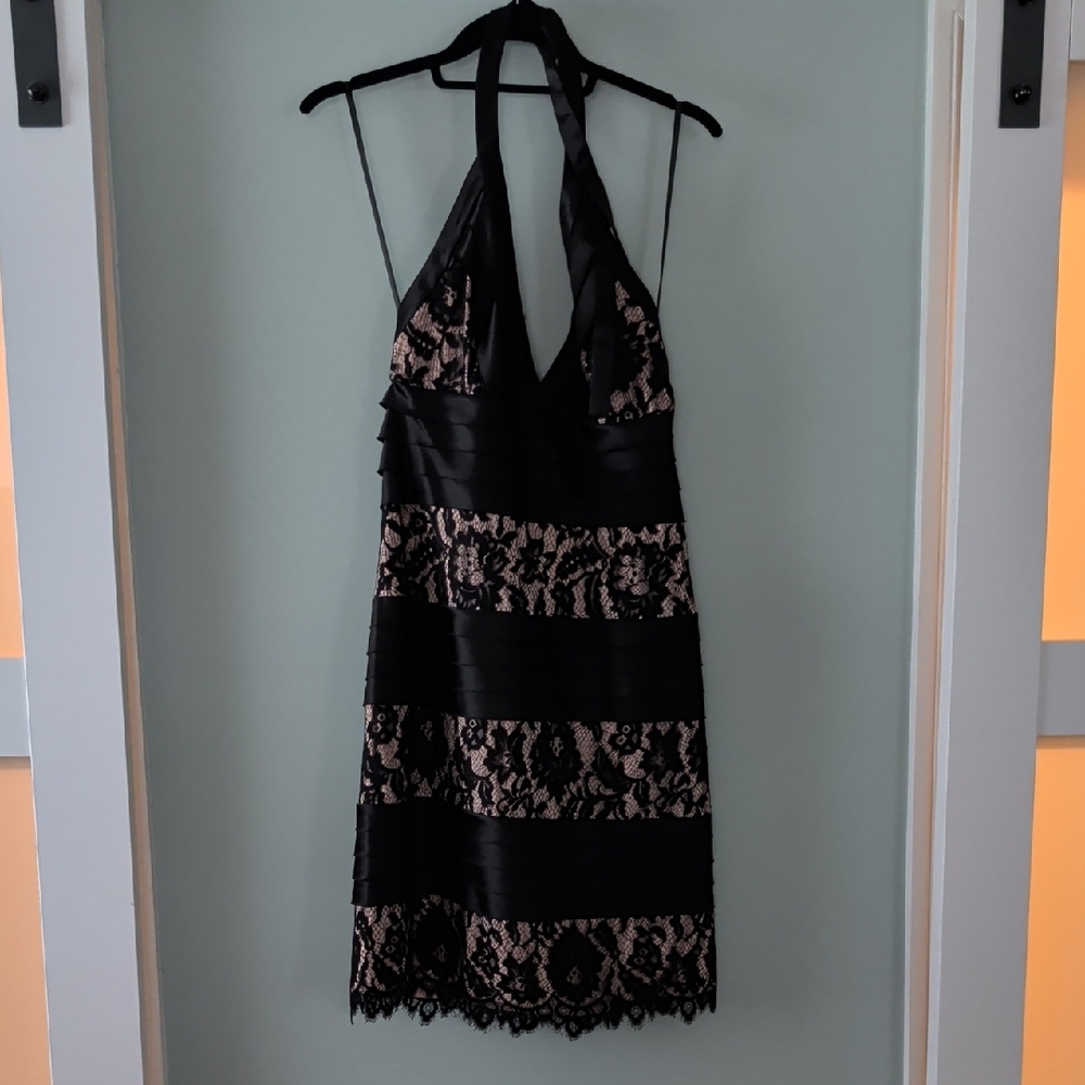 BCBGMaxAzria Elegant Black Lace Dress